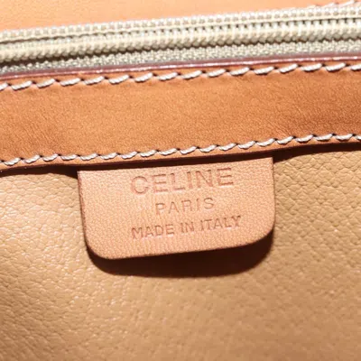 Pre-owned Celine Vintage Convertible Top Handle Bag Macadam Coated Canvas Brown Canvas Bag ()