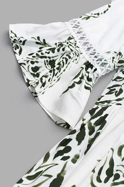 Cupshe Green Paisley V-neck Mini Dress In Multi