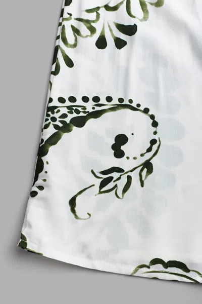 Cupshe Green Paisley V-neck Mini Dress In Multi