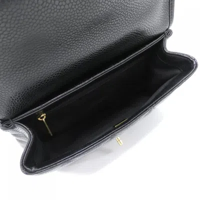 Pre-owned Chanel Black Grained Calfskin Backpack ()