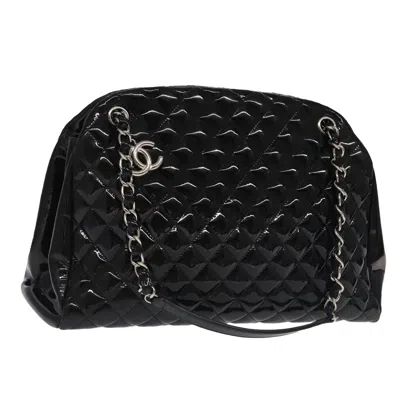 Pre-owned Chanel Bubble Just Mademoiselle Bag Cuir Verni Black Patent_leather Bag ()