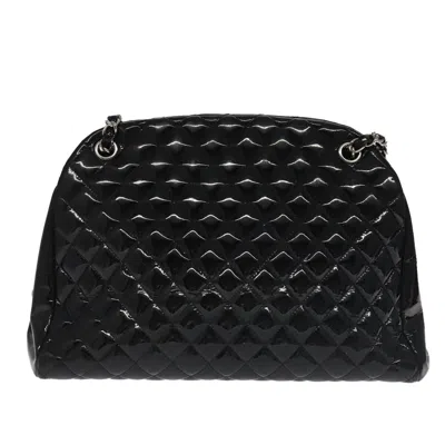 Pre-owned Chanel Bubble Just Mademoiselle Bag Cuir Verni Black Patent_leather Bag ()