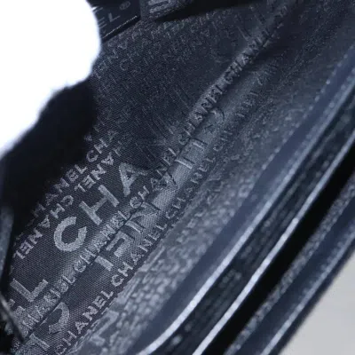 Pre-owned Chanel Camellia No.5 Chain Flap Bag Velvet Black Velvet Bag ()