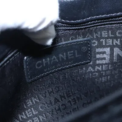 Pre-owned Chanel Camellia No.5 Chain Flap Bag Velvet Black Velvet Bag ()