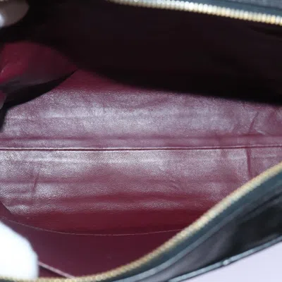 Pre-owned Chanel Coco Mark Black Cakfskin Black Leather Bag ()