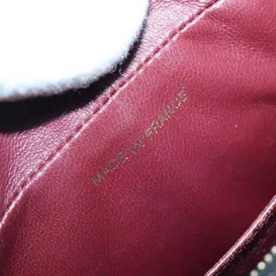 Pre-owned Chanel Coco Mark Black Cakfskin Black Leather Bag ()