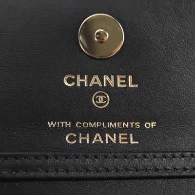 Pre-owned Chanel Flap Card Holder On Chain Quilted Printed Canvas Beige Canvas Bag () In Sand