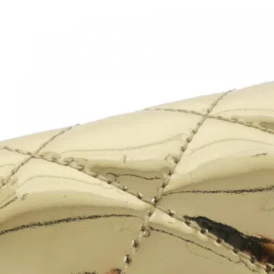 Pre-owned Chanel Gold Metallic Leather Backpack ()