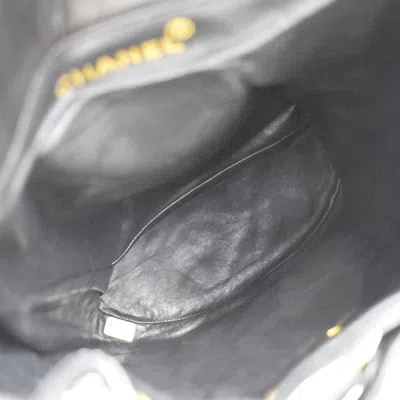 Pre-owned Chanel Vintage Cc Pocket Backpack Quilted Lambskin Black Leather Bag ()