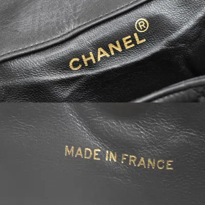 Pre-owned Chanel Vintage Cc Pocket Backpack Quilted Lambskin Black Leather Bag ()