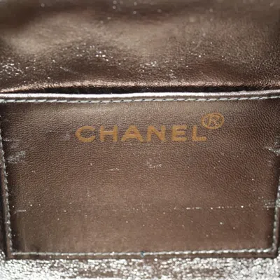 Pre-owned Chanel Vintage Chain Frame Bag Quilted Lambskin Green Leather Bag ()