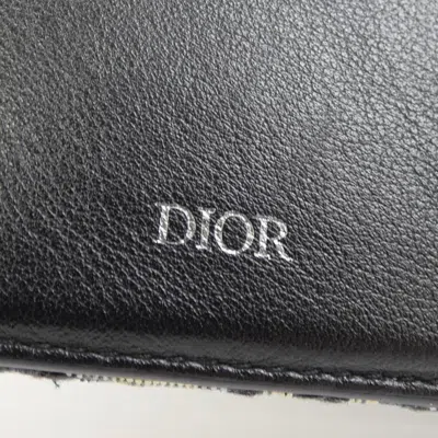 Pre-owned Dior Christian  Beige Black Navy Wallet (bi-fold) ()