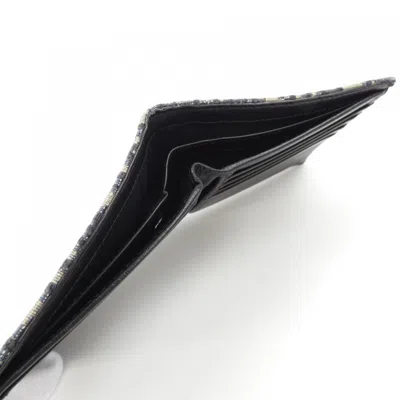 Pre-owned Dior Christian  Beige Black Navy Wallet (bi-fold) ()