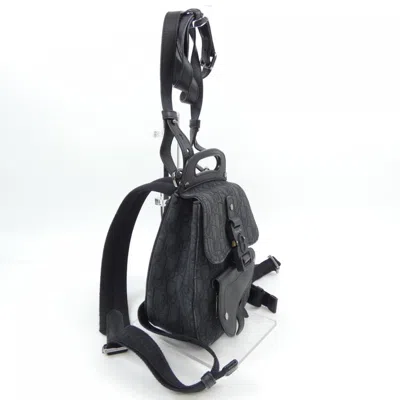 Pre-owned Dior Christian  Black Gray Backpack () In Multi