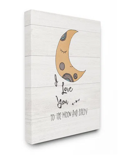 Stupell I Love You Moon By Jo Moulton Canvas Art In Multi