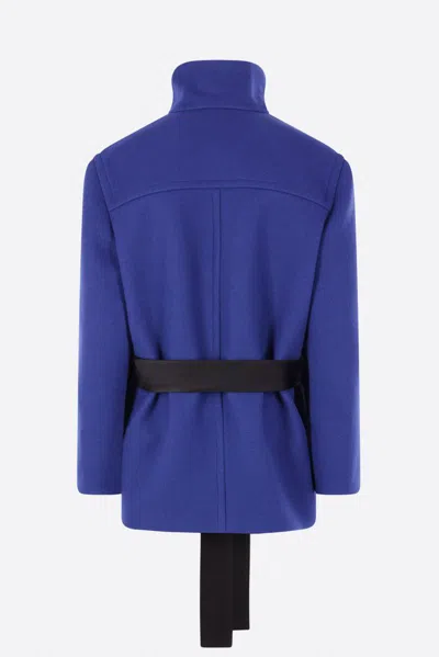 Saint Laurent Coats In Blue