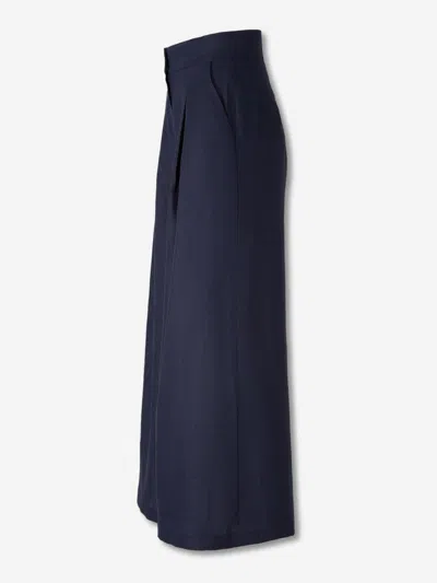 Andres Otalora Plenitud Pleated Tencel Wide-leg Pants In Blue