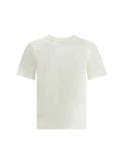Burberry Women Cotton T-shirt With Drawn Ekd In Neutral