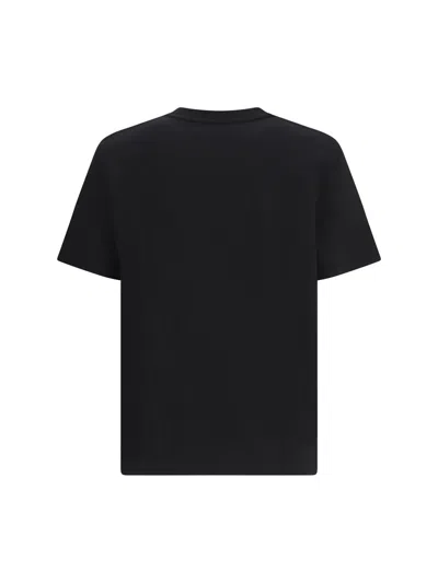Balmain Logo Embroidered Crewneck T-shirt In Black
