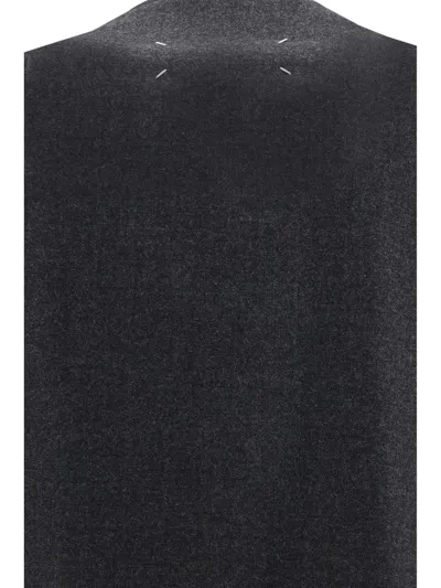 Maison Margiela Minimal Virgin Wool Jacket In Gray