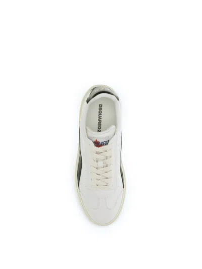 Dsquared2 Lace-up Low-top Sneakers In White