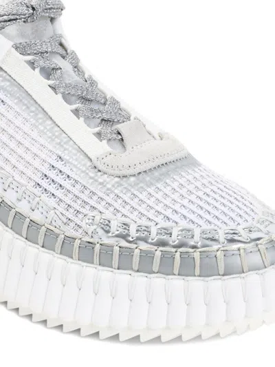 Chloé Stylish Sneakers With Unique Design Features In Gray