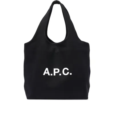 Apc A.p.c. Ninon Canvas Tote Bag In Black