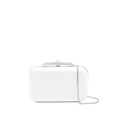Mach&mach Crystal-embellished Clutch Bag In White