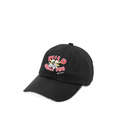 Kenzo Tiger-embroidery Cap In Black
