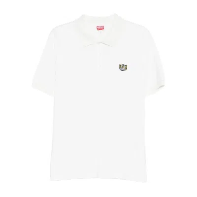 Kenzo Wild Tiger Polo Shirt In White