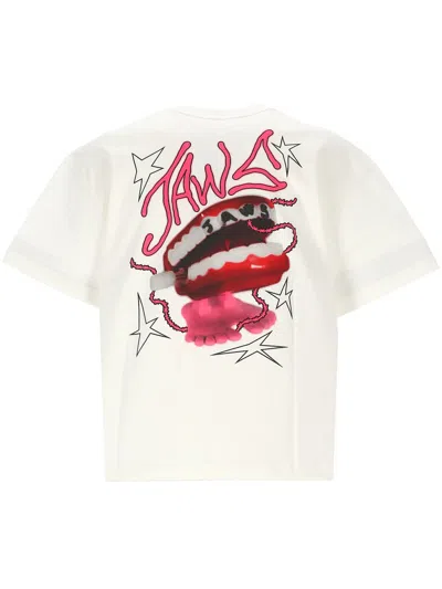 Jaws Logo-print T-shirt In White