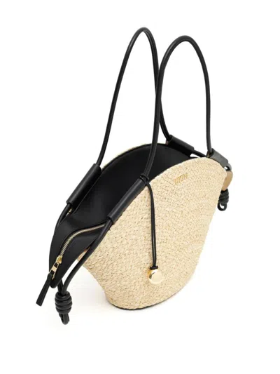 Loewe Chic Mini Paseo Basket Handbag In Black