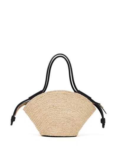 Loewe Chic Mini Paseo Basket Handbag In Black