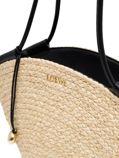 Loewe Chic Mini Paseo Basket Handbag In Black