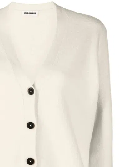 Jil Sander Sweaters In White