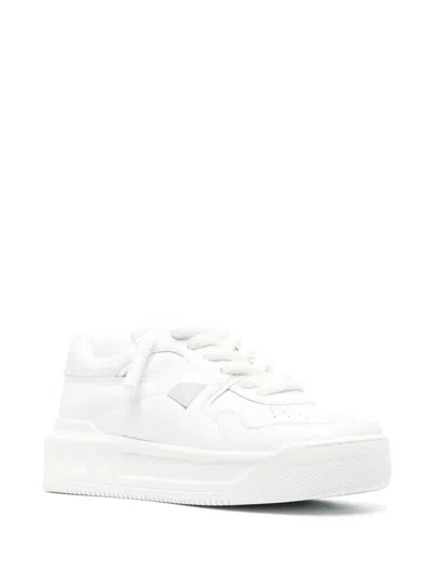 Valentino Garavani White Nappa Leather One Stud Xl Sneakers