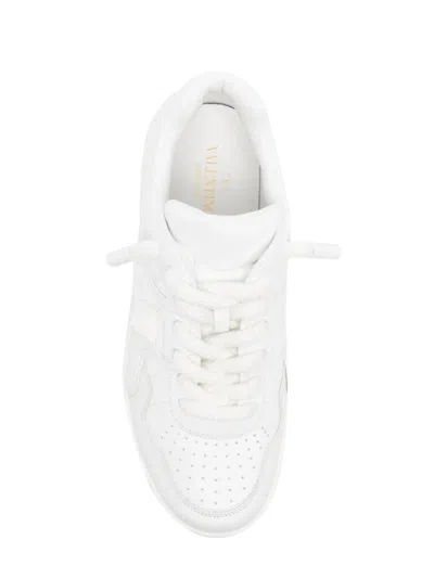 Valentino Garavani White Nappa Leather One Stud Xl Sneakers