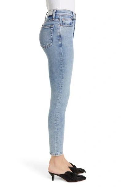 Re/done Originals Comfort Stretch High Waist Ankle Crop Jeans In Blue