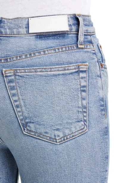 Re/done Originals Comfort Stretch High Waist Ankle Crop Jeans In Blue