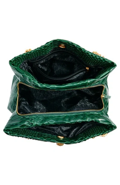 Kurt Geiger London Kensington Croc Embossed Leather Tote In Green