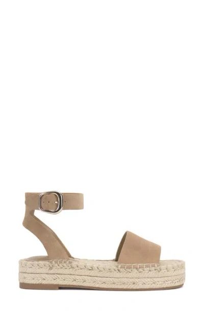 Vince Camuto Darna Ankle Strap Platform Sandal In Brown