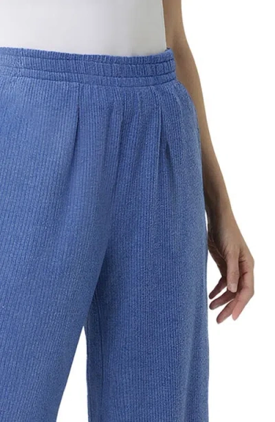 Three Dots Brushed Ribbed Pants In Black