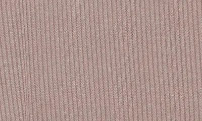 Renee C Long Sleeve Ribbed Top In Brown