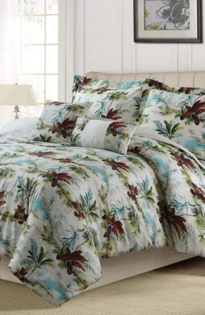 Azores Home Paradise Island 5-piece Bedding Set In Multi