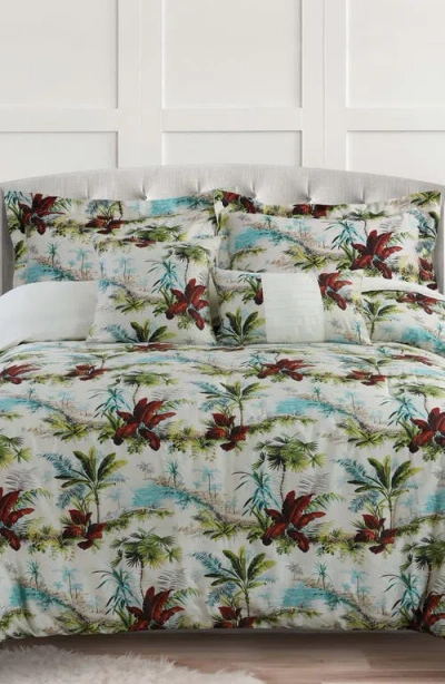 Azores Home Paradise Island 5-piece Bedding Set In Multi