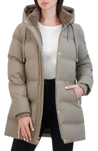 Laundry By Shelli Segal Non Quilted Jacket In Gray