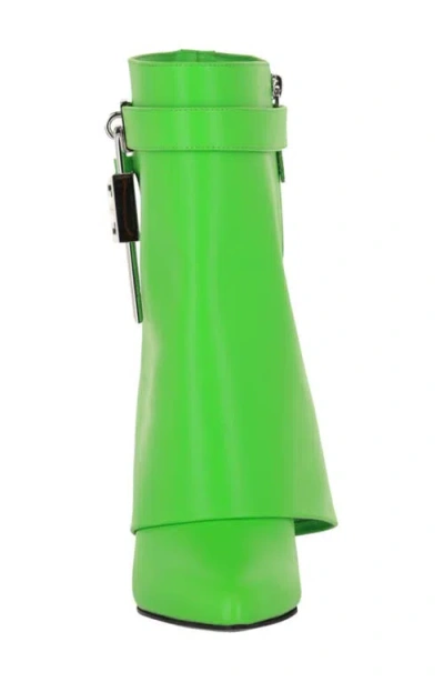 Givenchy Shark Lock Leather Wedge Boot In Animal Print