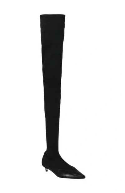 Givenchy Stretch Over-the-knee Kitten Heel Boot In Multi