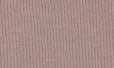 Renee C Button Detail Ribbed Top In Brown