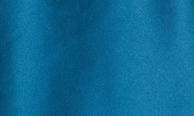 Renee C Satin A-line Skirt In Blue